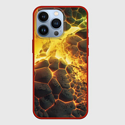 Чехол iPhone 13 Pro Разлом плит из лавы
