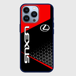 Чехол для iPhone 13 Pro Lexus - red sportwear, цвет: 3D-тёмно-синий