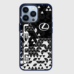 Чехол для iPhone 13 Pro Лексус - распад, цвет: 3D-тёмно-синий