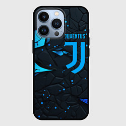 Чехол для iPhone 13 Pro Juventus abstract blue logo, цвет: 3D-черный