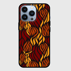 Чехол iPhone 13 Pro Hot Flames - паттерн