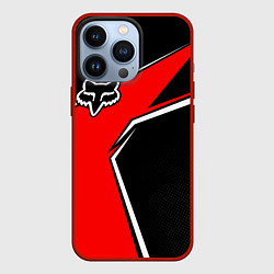 Чехол для iPhone 13 Pro Fox мотокросс - красный, цвет: 3D-красный