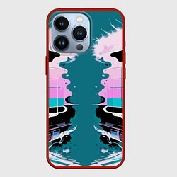 Чехол для iPhone 13 Pro Vanguard abstraction - vogue, цвет: 3D-красный