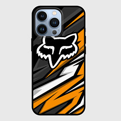 Чехол для iPhone 13 Pro Fox motocross racing - orange, цвет: 3D-черный