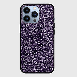Чехол iPhone 13 Pro Фиолетовый паттерн узоры