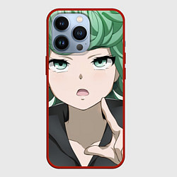 Чехол для iPhone 13 Pro One Punch Man Тацумаки, цвет: 3D-красный