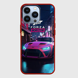 Чехол для iPhone 13 Pro Forza night racing, цвет: 3D-красный