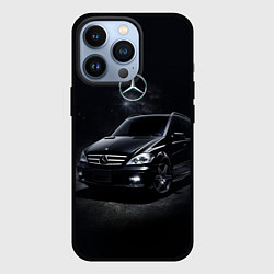 Чехол для iPhone 13 Pro Mercedes black, цвет: 3D-черный