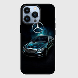 Чехол для iPhone 13 Pro Mercedes Benz dark style, цвет: 3D-черный