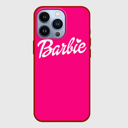 Чехол для iPhone 13 Pro Барби розовая, цвет: 3D-красный