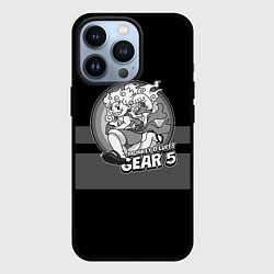 Чехол для iPhone 13 Pro Luffy gear 5 - старый мультфильм, цвет: 3D-черный