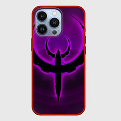 Чехол для iPhone 13 Pro Quake фиолетовый, цвет: 3D-красный