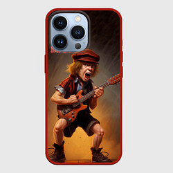 Чехол для iPhone 13 Pro ACDC art, цвет: 3D-красный