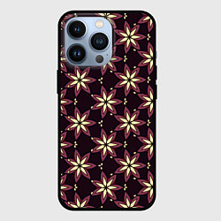 Чехол для iPhone 13 Pro Стилизованные цвет красно-коричневый, цвет: 3D-черный