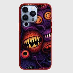 Чехол iPhone 13 Pro Хэллоуинские зубастики