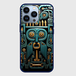 Чехол для iPhone 13 Pro Рисунок в египетском стиле, цвет: 3D-тёмно-синий