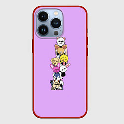 Чехол для iPhone 13 Pro Skzoo друг за другом, цвет: 3D-красный