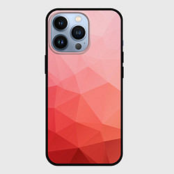 Чехол для iPhone 13 Pro Абстракция с градиентом полигональная, цвет: 3D-черный