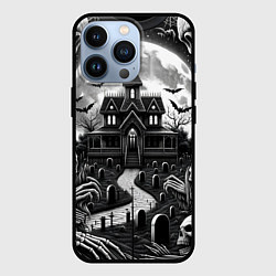 Чехол для iPhone 13 Pro Дом с привидениями, цвет: 3D-черный