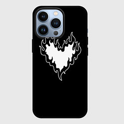 Чехол для iPhone 13 Pro Burning heart, цвет: 3D-черный