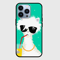 Чехол для iPhone 13 Pro Лама - альпака на чиле, цвет: 3D-черный