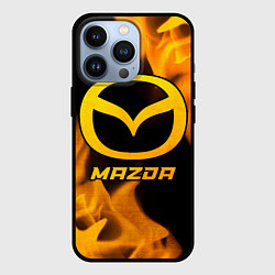 Чехол для iPhone 13 Pro Mazda - gold gradient, цвет: 3D-черный