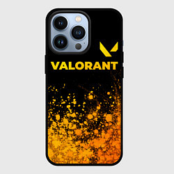 Чехол для iPhone 13 Pro Valorant - gold gradient посередине, цвет: 3D-черный