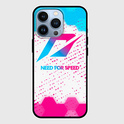 Чехол для iPhone 13 Pro Need for Speed neon gradient style, цвет: 3D-черный