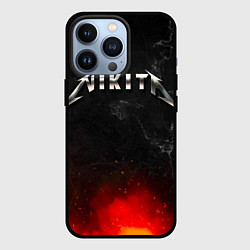 Чехол для iPhone 13 Pro Никита в стиле Металлика - огонь и искры, цвет: 3D-черный