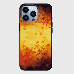 Чехол для iPhone 13 Pro Абстракция - yellow scales, цвет: 3D-черный