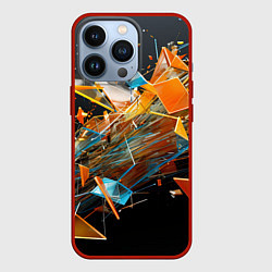 Чехол для iPhone 13 Pro Взрыв и мелкие осколки, цвет: 3D-красный