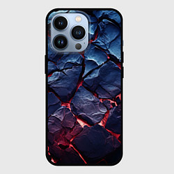 Чехол для iPhone 13 Pro Большие камни с разломами, цвет: 3D-черный