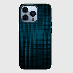 Чехол для iPhone 13 Pro Размытая абстракция тёмно-бирюзовый, цвет: 3D-черный