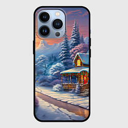 Чехол для iPhone 13 Pro Вихрь новогоднего настроения, цвет: 3D-черный
