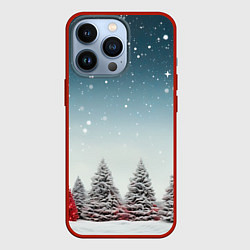 Чехол iPhone 13 Pro Волшебство зимней природы иней на деревьях