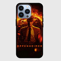 Чехол для iPhone 13 Pro Роберт Оппенгеймер и бомба, цвет: 3D-черный