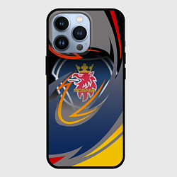Чехол для iPhone 13 Pro Scania логотип, цвет: 3D-черный