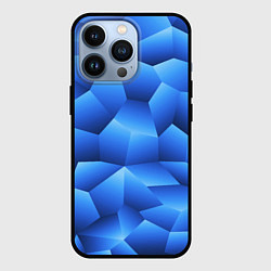 Чехол для iPhone 13 Pro Градиентные грани, цвет: 3D-черный