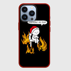 Чехол для iPhone 13 Pro Все в порядке - 2024, цвет: 3D-красный