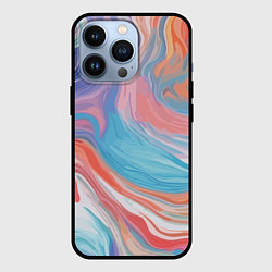 Чехол для iPhone 13 Pro Цветной вихрь, цвет: 3D-черный