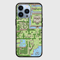 Чехол для iPhone 13 Pro Zelda: карта, цвет: 3D-черный