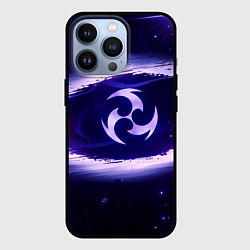 Чехол для iPhone 13 Pro Genshin Impact Raiden sign, цвет: 3D-черный