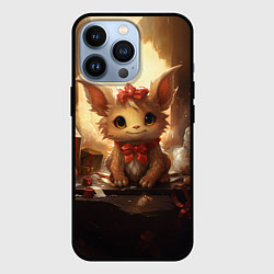 Чехол для iPhone 13 Pro Дракоша в огоньках 2024, цвет: 3D-черный