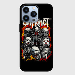 Чехол для iPhone 13 Pro Slipknot метал-группа, цвет: 3D-черный