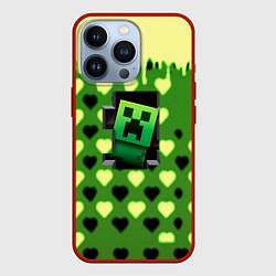 Чехол для iPhone 13 Pro Minecraft love toxic, цвет: 3D-красный