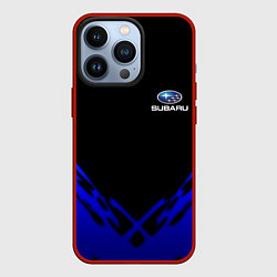 Чехол для iPhone 13 Pro Subaru geomery, цвет: 3D-красный