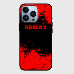 Чехол для iPhone 13 Pro Роблокс краски красные, цвет: 3D-черный