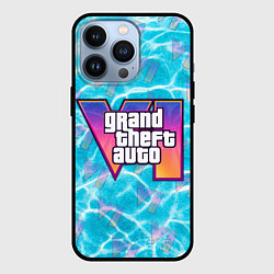 Чехол для iPhone 13 Pro GTA 6 басейн, цвет: 3D-черный