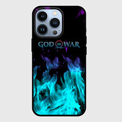 Чехол для iPhone 13 Pro God of war неоновый шторм, цвет: 3D-черный