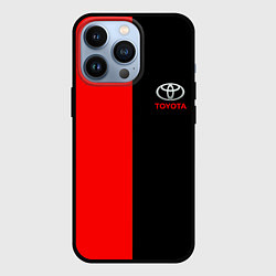 Чехол для iPhone 13 Pro Toyota car красно чёрный, цвет: 3D-черный